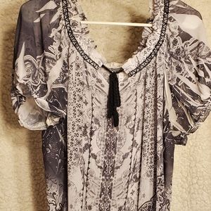 See through over shirt 2X